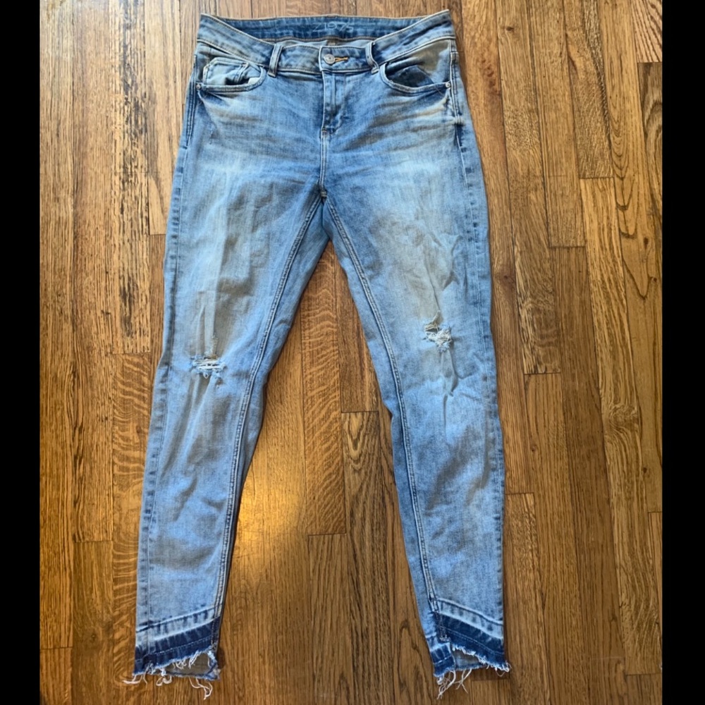 Zara distressed jeans